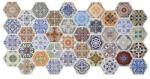 Unic Spot PVC fali panel dekoráció, falburkolat, Patchwork mintás 98 x 48 x 0, 3 cm, 7150012