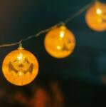 Family Halloween-i LED-es lampion fényfüzér, 10 db LED, elemes, 58120