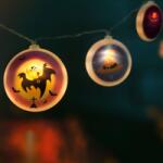 Family Halloween-i LED-es fényfüzér korongok, 56522