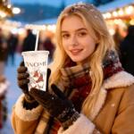 Family Collection Karácsonyi pohár - szívószállal, tetővel - 473 ml - műanyag, 59710