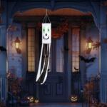 Family Halloween-i szélzsák dekoráció, szellem, fehér, 122 cm, 56552B
