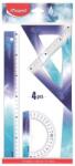 Maped Vonalzókészlet, műanyag, törhetetlen, 4 darabos, MAPED Arctic jégvilág (981899)