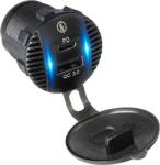 BLOW Szerelt Autós Töltő75-698# USB+USB-C M18B
