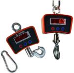 HDWR Elektronikus horogmérleg 500 kg-ig, mérési pontosság 100 g, vezeték nélküli működés, egységváltás, tara, digitális kijelző, 2400 mAh akkumulátor, kg, lb, HDWR, wagPRO-H500 (wagPRO-H500)