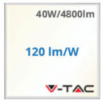 V-TAC LED panel (595 x 595 mm) 40W - természetes fehér, Backlit, CREE Chip ( 241456)