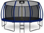 AGA SPORT EXCLUSIVE Trambulină 500 cm Albastru închis + plasă de protecție + scară (MRPU1016DB)