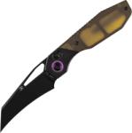 Kansept QTRO Blackwash Elmax Blackwash Titanium, Amber Pei/Ultem Inlay K1118VH1
