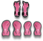 Qplay Gyermek Védőfelszerelés Szett Pink S Méret - Könyök Térd és Csukló Védő 3-5 Éveseknek