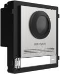Hikvision Videointerfon modular IP Hikvision DS-KD8003-IME1(B)-S, camera 2MP Fisheye, IR, carcasa inox, protectie IP65, 2 relee control yala, alimentare 12V pt yala inclusa, PoE, configurare Web, buton apel fiz