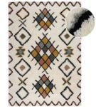 Flair Rugs Krémszínű kézi szövésű gyapjú szőnyeg 200x290 cm Moroccan Midar - Flair Rugs