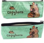 Lean Toys Iskolai Tolltartó Capybara Metálfényű, Csillogó Zöld