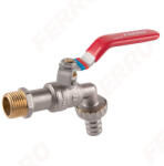 FERRO F-Comfort kerti csap, karos, fém tömlővéggel, 1 (KCN3)