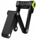 Trizand Összecsukható Kerékpárzár, Erős Acél Biztonsági Kódos Zár, 4 Számjegyű Kombinációs Zár