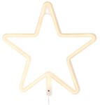  LED éjjeli lámpa - csillag - meleg fehér