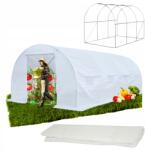 Home & Garden Kerti Alagút Fólia Fehér [10 m2] 4x2, 5m [fólia Váz] Horganyzott! (TUNEL FOLIOWY OGRODOWY OGRODNICZY SZKLARNIA)