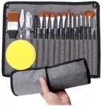  Professzionális Festőecsetek Tokban Festőecset Készlet Spatula (Pędzle artystyczne ze szpachelką w etui)