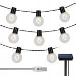 Maclean Napelemes Füzér 7m 20 Led Us Kerti Lámpák fénylánc (Lampki dekoracyjne MCE424)