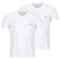 Giorgio Armani Rövid ujjú pólók EM000392 PACK DE 2 Fehér EU L