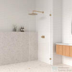 AREZZO design CLEAR 90x200 cm-es zuhanyfal átlátszó biztonsági üvegből, rögzítő profil nélkül, BALOS AR-AS190200 (AR-AS190200)