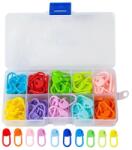  Öltésszem Címkék 100db Műanyag Biztosítótű Tokban (714/0024)