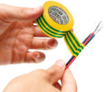HANDY Szigetelőszalag - 15 mm · 10 m - sárga-zöld (11089X)