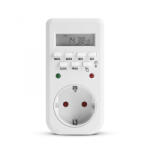 Delight Digitális időkapcsoló konnektor - LCD 16A 3680W (20298B)