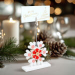 Family Collection Ültetőkártya tartó - csipeszes - jégkristály - 8, 8 x 8, 8 cm (58952B) - muszakiwebbolt