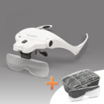 Handy Nagyítós Szemüveg LED világítással és cserélhető lencsékkel (10792)