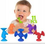  Szilikon Rágókák Baba Fürdőjátékok 25 Db Tapadókorongok (x)