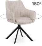  MUMBAI forgó étkezőszék krém (ME-MUMBAI-KR-T-K)