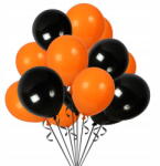 Towar na Festyny Lufik Szett Fekete És Narancssárga Halloween 30DB