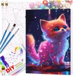 EdiBazzar Vászonkép Festmény Kerettel Számok Festés A Kereten 40x50 Art Szett (Malowanie Po Numerach 40x50 neonowy kotek) - allegro - 2 555 Ft