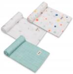 Lionelo szövet pelenka Bambusz Készlet Pötyös 3 db