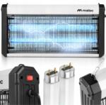MalTec MasterKiller Megbízható Erős Elektromos 2 csöves szúnyogirtó, UV lámpa, 30W, 3800V (112545)