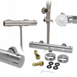 Granitan Falra Szerelhető Zuhany Csaptelep Króm Ripon fürdőszobai kabinhoz (RIPON18913)