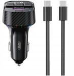 XO BCC17 Bluetooth Fm Transzmitter MP3 Autós Töltő 30W Fekete Kábel (6920680858910)