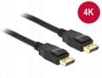 Delock Displayport kábel Displayport 4K 3m fekete M/M (4043619838073)