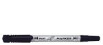 Pilot Marker permanent pentru CD/DVD Pilot Twin diverse culori varf dublu negru (PSCA-TMCD-B)