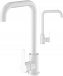 Granitan Konyhai Csaptelep Mosogatóhoz Fehér Csaptelep Magas Lekerekített Steel (STEEL25973)