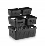  Cralex Műanyag Doboz Szett 5 db 11 L 2x 4, 5L 2x 1, 4 L Antracit (CR.183)