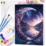 EdiBazzar Vászonkép Festmény Kerettel 40x50 cm Vázfestés Szett Számok szerint (Malowanie Po Numerach 40x50 krajobraz księżyc) - allegro - 2 555 Ft