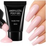 Rel Akrilzselé körömhosszabbító építő zselé Nude Pink 30 ml (FLEXY POLYGEL)
