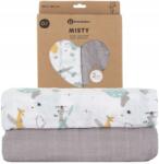 Petite&Mars muszlin takaró, 120×120cm, 2db, szürke (8596202005940)