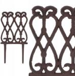 Esschert Design Kerti Szegély öntöttvas kerítés viktoriánus vintage Rózsafa kerítés 14x27cm (PS7)