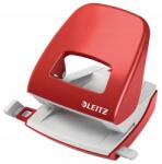 Leitz "NeXXt 5008 Wow" fémből készült asztali lyukasztó, piros, 30 lapos (5008)