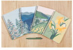 Clairefontaine Jegyzetfüzet Clairefontaine La Vie en Vosges, A5, spirálos, 74 lapos, vonalas, vegyes minta (83492C)