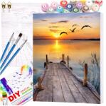 EdiBazzar Kereten 40x50 cm Festés Számok szerint Festmény Kerettel Szett (Malowanie Po Numerach 40x50 Zachód słońca) - allegro - 2 555 Ft