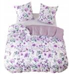  Ágyneműhuzat 200x220 Kétoldalas Pamut Szatén GierekHoff Szett 3 részes Lila (GH-3013)