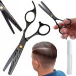 Verk Group Fodrász Olló Professzionális 17 CM Fekete Texturáló (DEGAŻÓWKI CZARNE)