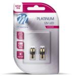 m-tech Platinum W5W T10 meleg fehér színű izzó helyettesítő LED CANBUS SMD 6000K (1 pár) LB806WW (LB806WW)